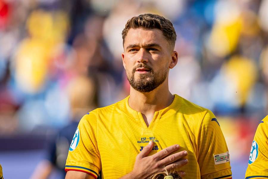 Ovidiu Perianu în tricoul naționalei României U21