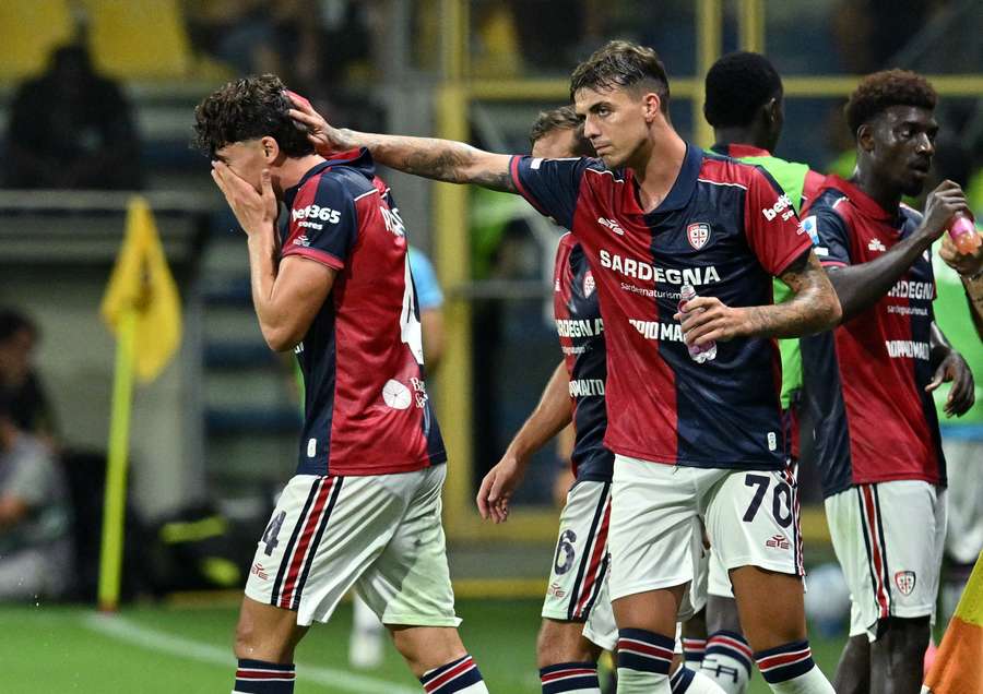 Romano dopo lo 0-1 Romano dopo lo 0-1