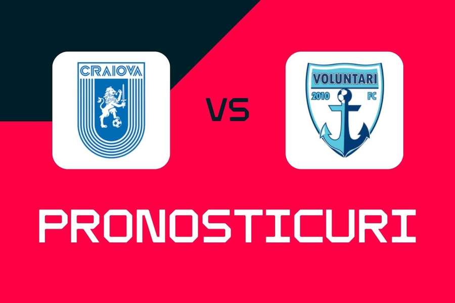 Universitatea Craiova - Voluntari: Pronosticuri, cele mai bune pariuri și cote Superliga