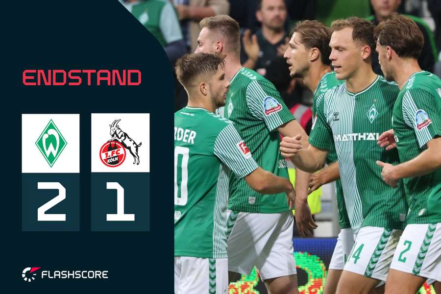 Nach einem Rückstand holt sich Werder Bremen doch noch den zweiten Saisonsieg.