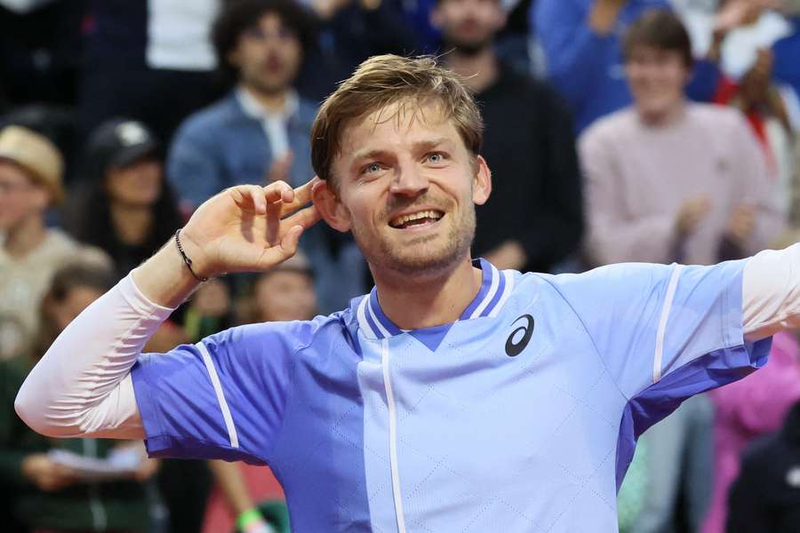 David Goffin wilde de fans nog één keer horen na de wedstrijd tegen Perricard.