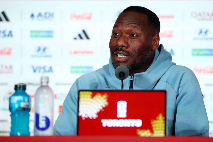 Senegal coach Pape Thiaw during his press conference