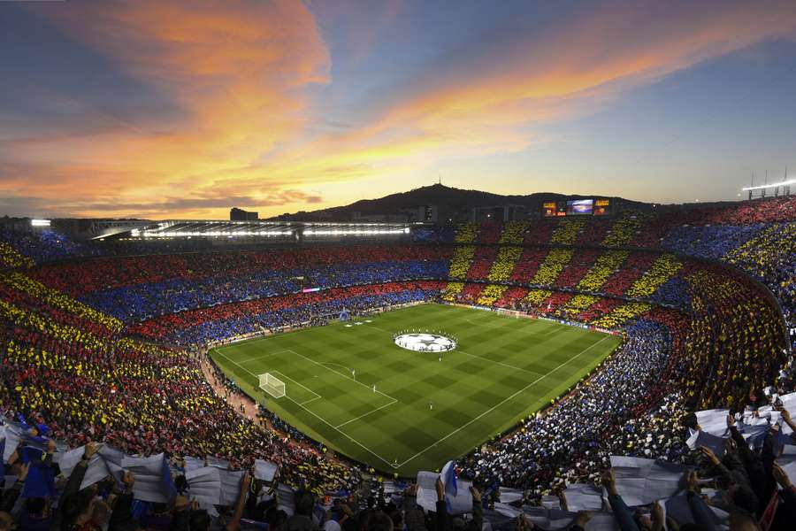 Vedere panoramică a Camp Nou în 2019