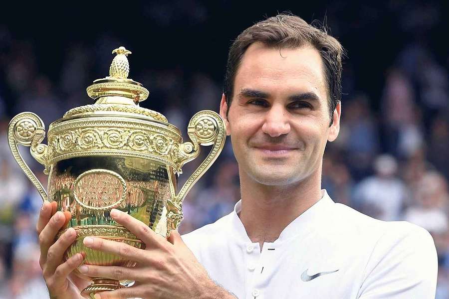 Federer vyhrál Wimbledon osmkrát. Federer vyhrál Wimbledon osmkrát.