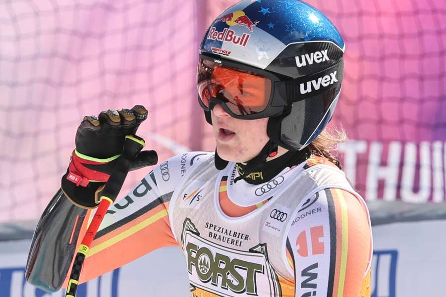 Emma Aicher feiert zweiten Weltcup-Sieg.