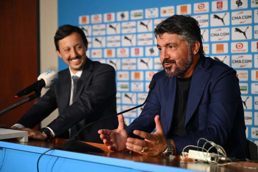 Pablo Longoria an der Seite von Gennaro Gattuso.