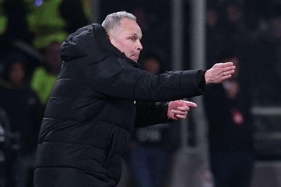 Vítor Campelos no jogo frente ao AEK na Liga Conferência