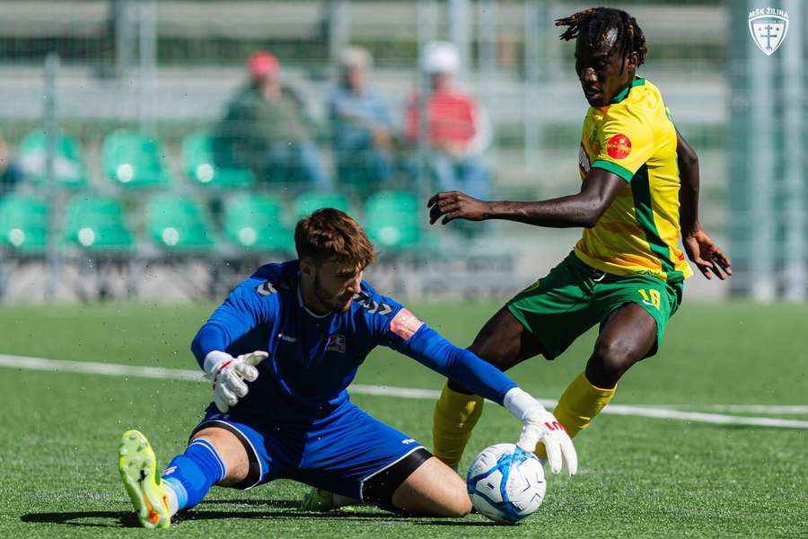 Traoré počas stretnutia s Považskou Bystricou.