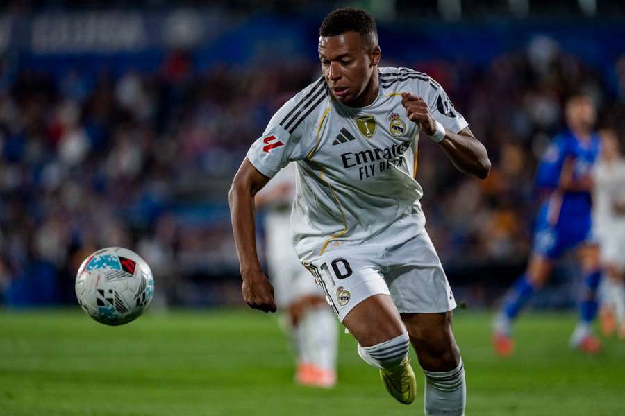 Kilian Mbappé durante la partita contro il Getafe