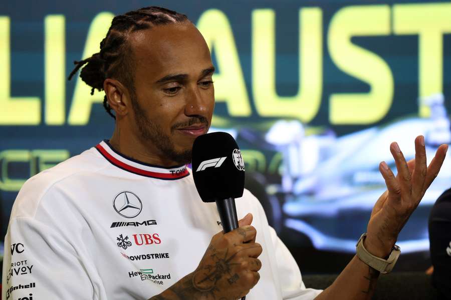 Premier podium en 2023 pour Lewis Hamilton 