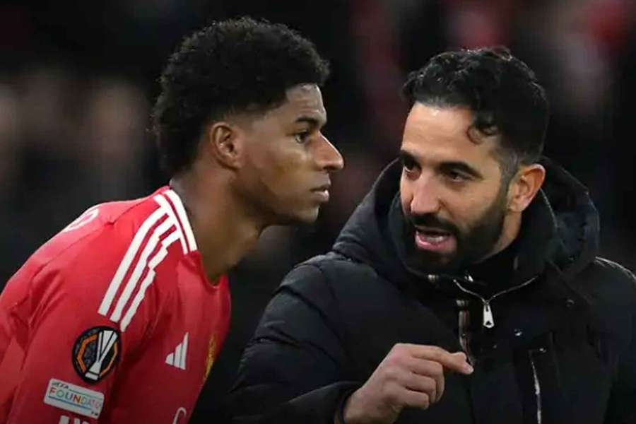 Útočník Marcus Rashford je na v Manchesteru United v nemilosti.