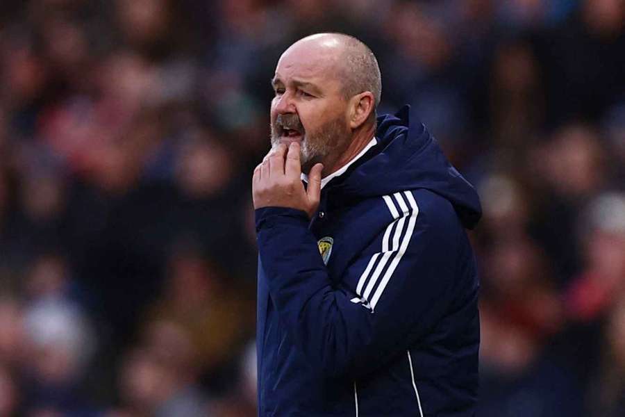 Scotland manager Steve Clarke during the match