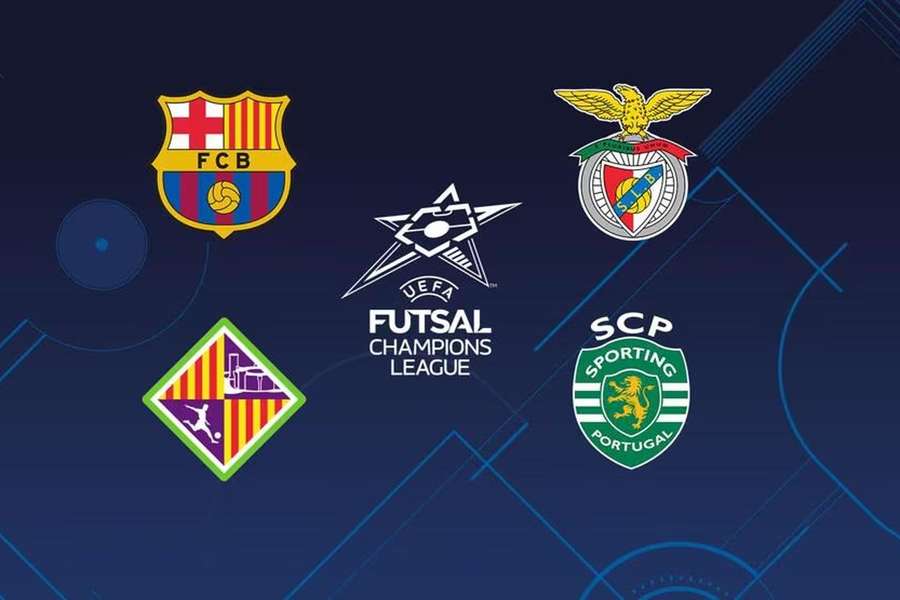 Barcelona, Palma Futsal, Benfica e Sporting são os finalistas