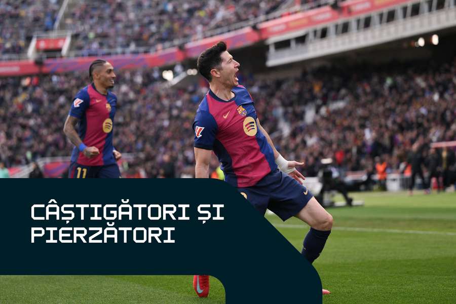 Lewandowski a strălucit pentru Barca