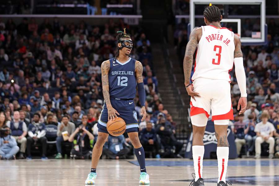 Ja Morant voltou contra os Rockets nesta quarta-feira (22)