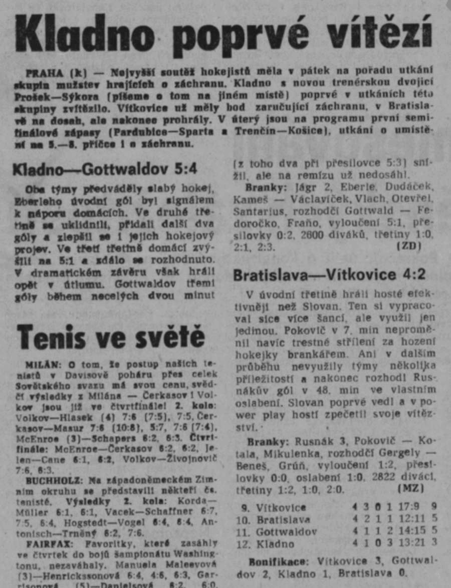 Jágr skóroval proti Gottwaldovu už v roce 1989.