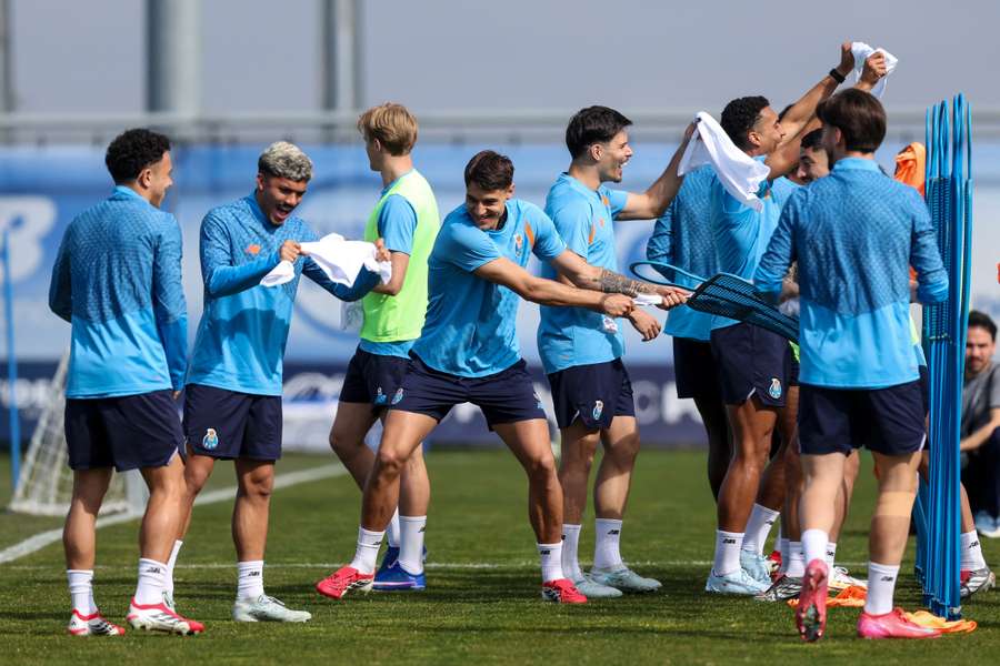 O treino do FC Porto esta terça-feira