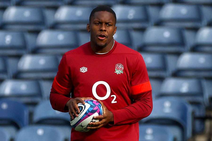 England's Maro Itoje during training