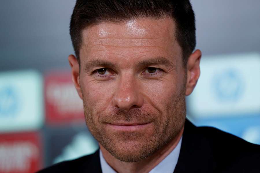 Xabi Alonso lors de sa présentation fin-mai.
