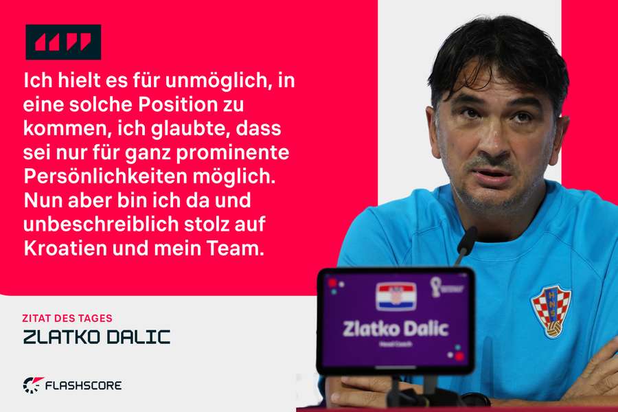 Zlatko Dalic möchte Kroatien ins Finale führen.