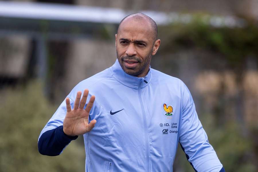 Thierry Henry ce lundi à Clairefontaine.