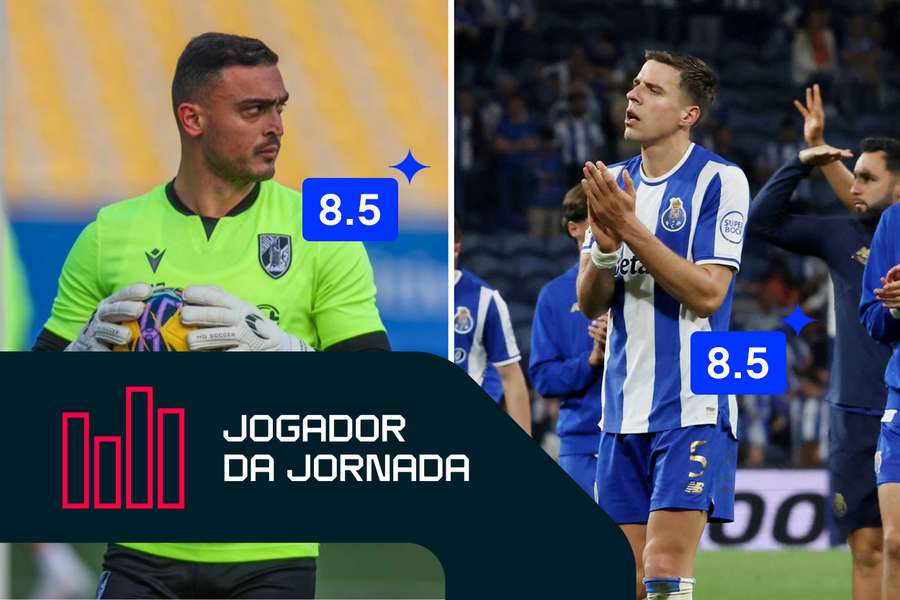 Charles (Vitória SC) e Bednarek (FC Porto) em destaque