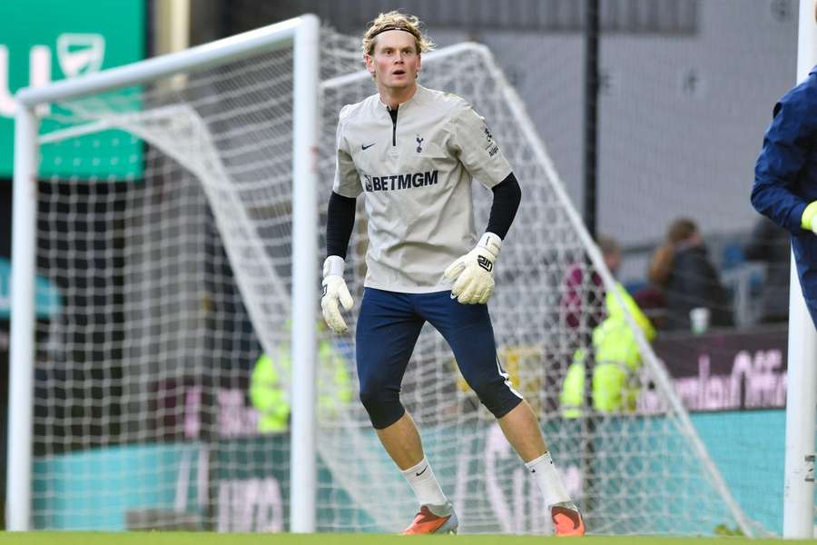 Antonín Kinský na tréninku Tottenhamu.