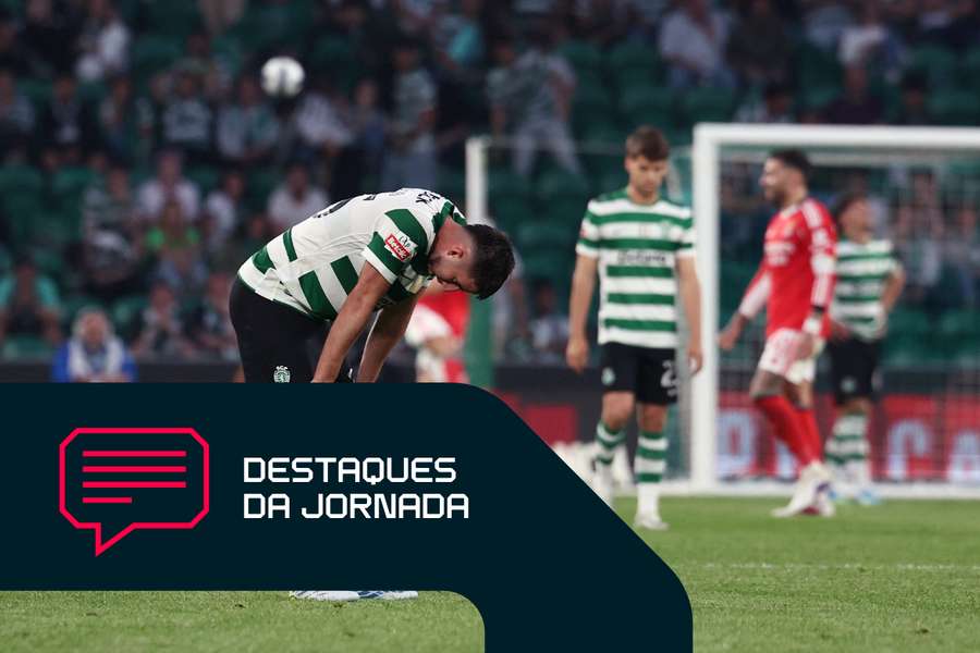 Gonçalo Inácio após derrota do Sporting no dérbi com o Benfica