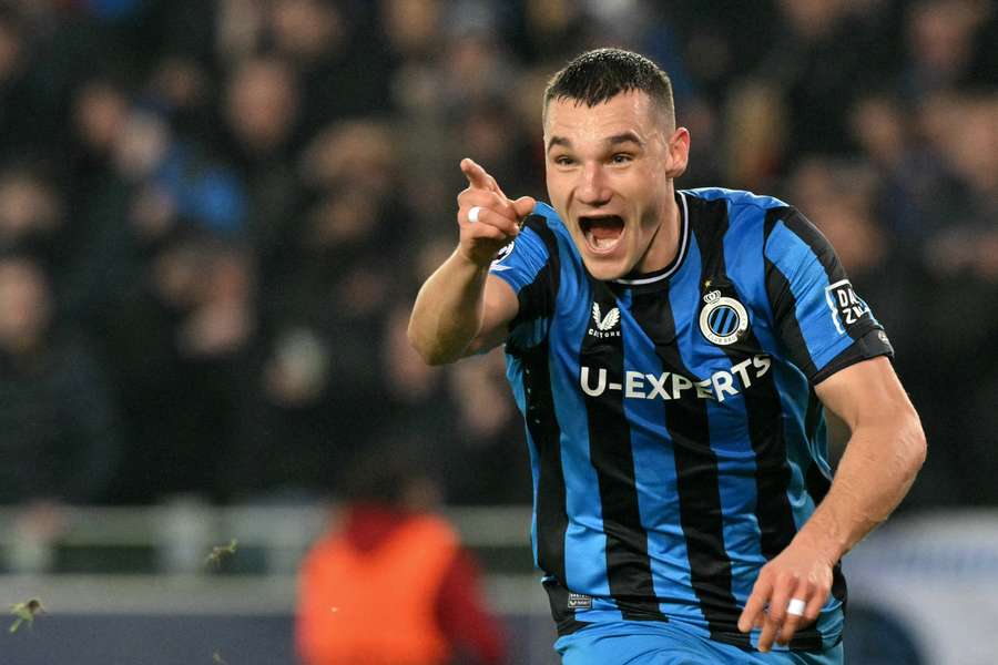 Ferran Jutglà abriu o placar para o Club Brugge 