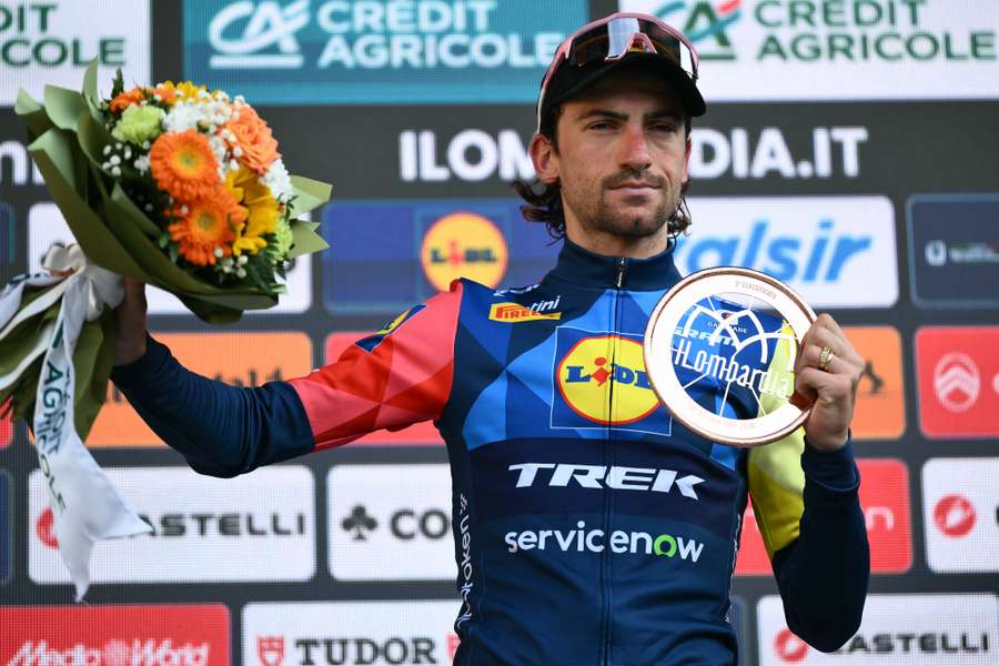 Guilio Ciccone finished third at Il Lombardia last weekend