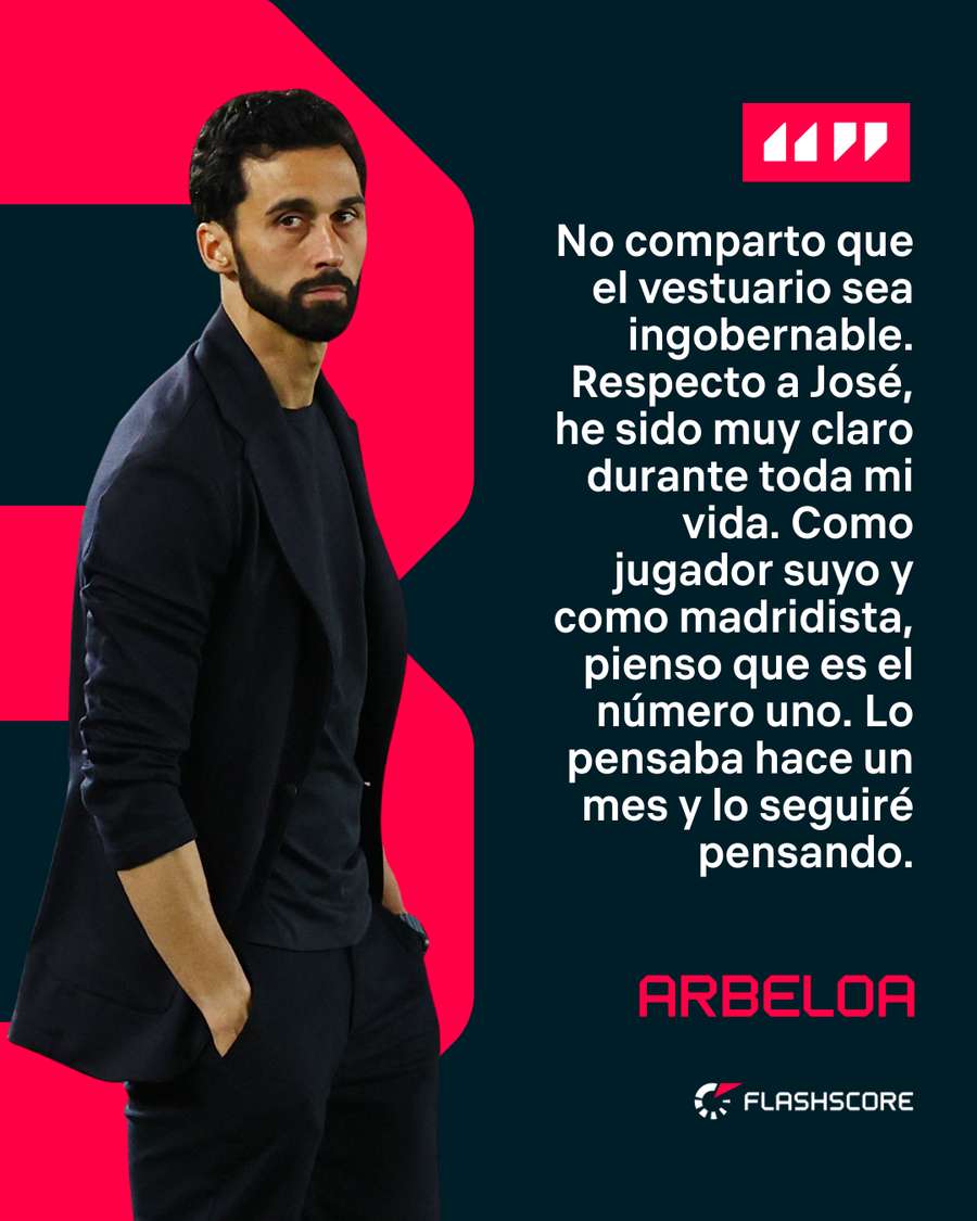 Las palabras de Arbeloa