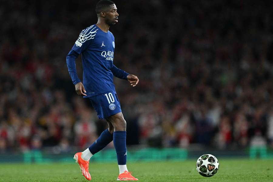 Ousmane Dembélé en Ligue des champions.