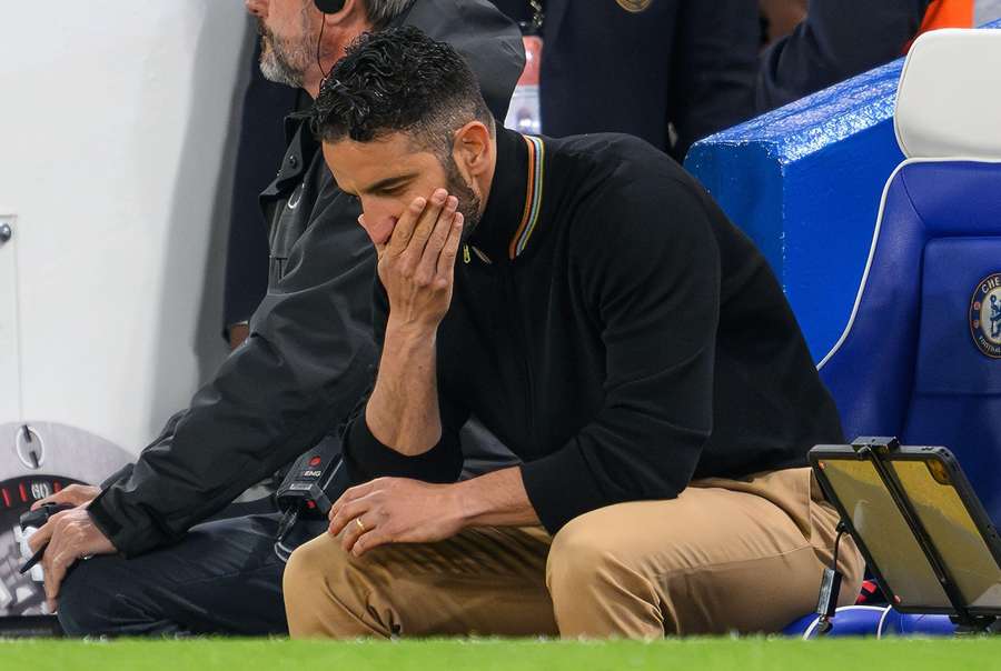 Amorim po prohře s Chelsea. Amorim po prohře s Chelsea.