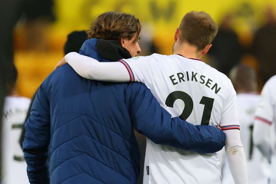 Thomas Frank and Christian Eriksen