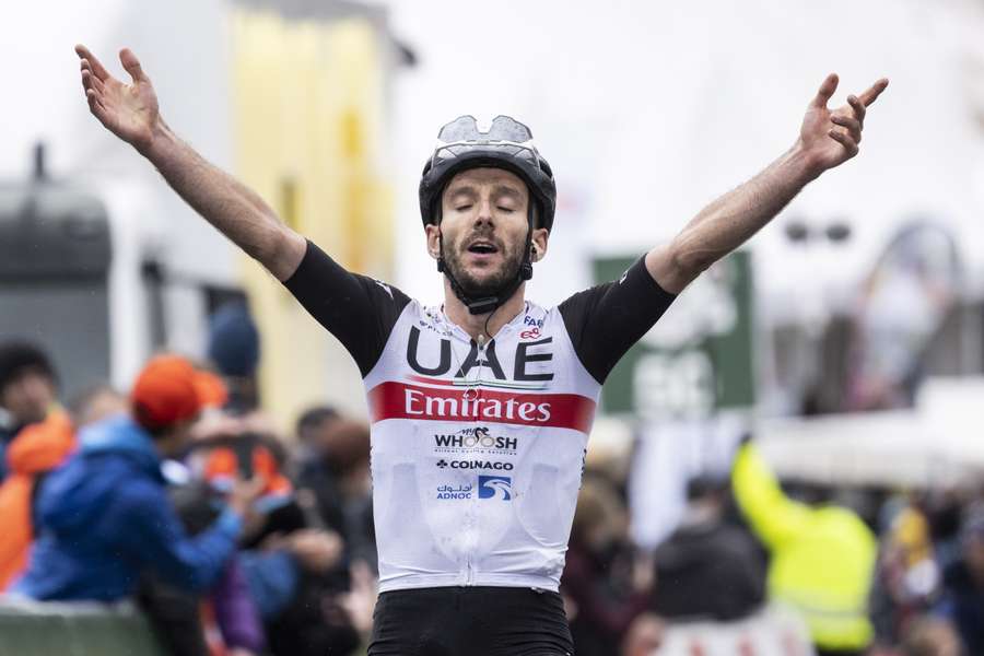 Adam Yates na het winnen van Sion-Thyon op 29 april