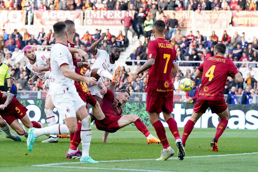 Roma and Milan could not be separated in the match