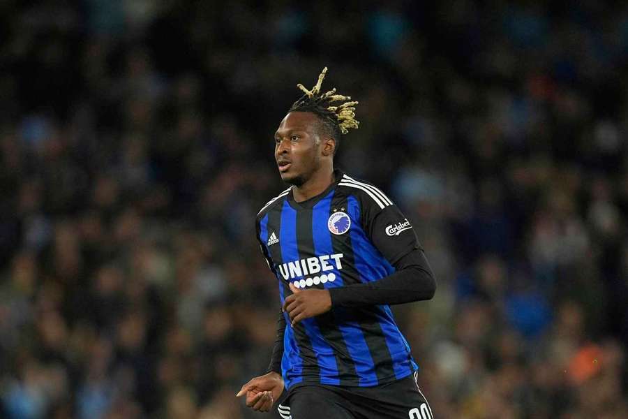 Mamoudou Karamoko în tricoul lui FC Copenhaga în meciul din Liga Campionilor cu Manchester City