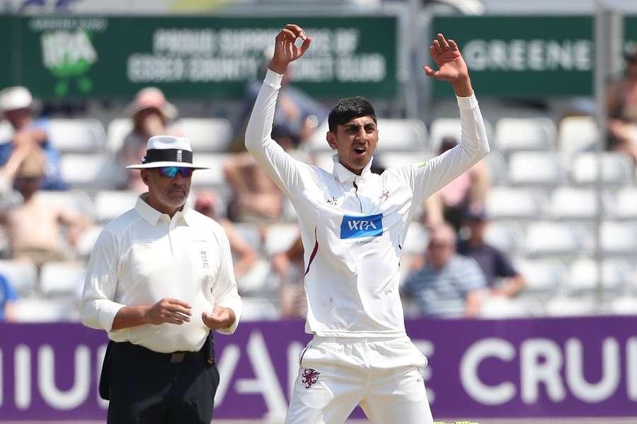 Bashir in action for Somerset