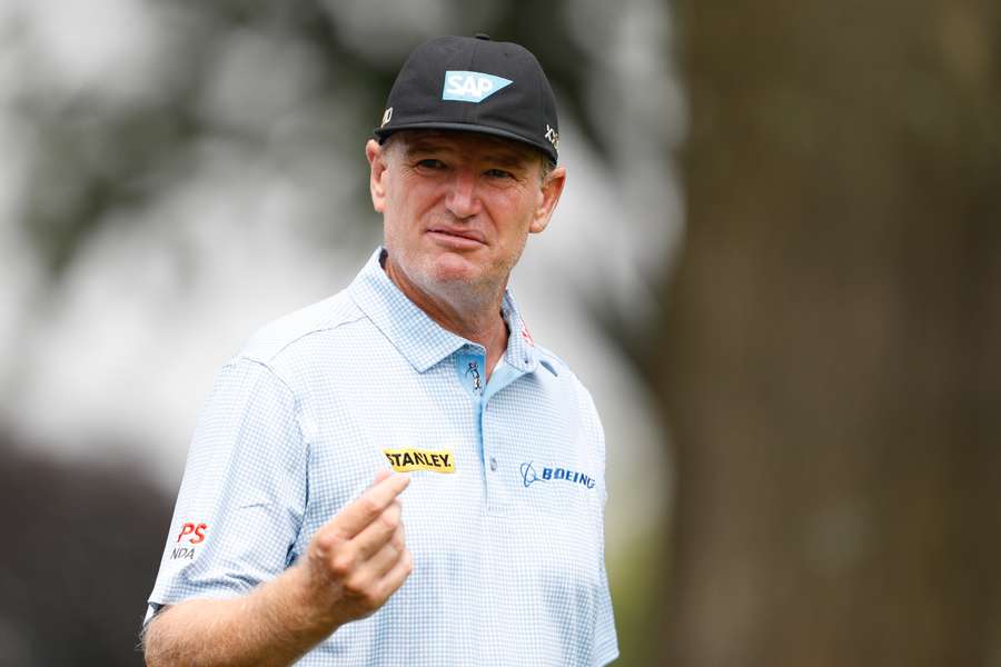 Ernie Els tijdens de Kaulig Companies Championship