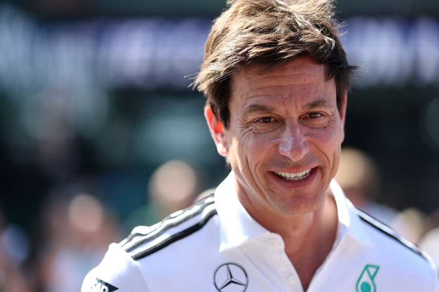 Mercedes team principal Toto Wolff arrives ahead of the race 
