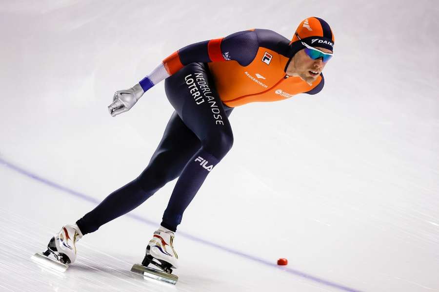 Patrick Roest in actie op de 5000 meter in Calgary