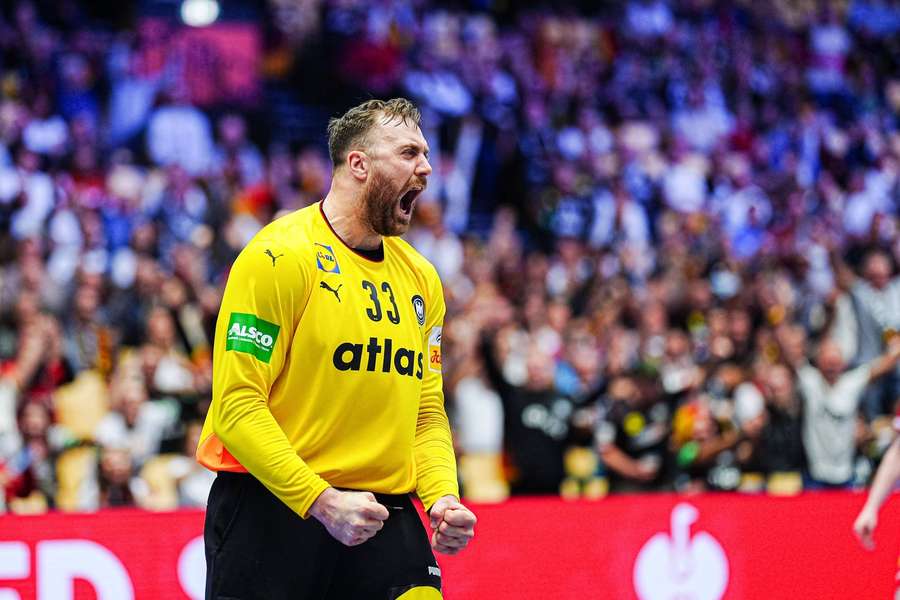 Andreas Wolff was Man of the Match for the Germans Andreas Wolff was Man of the Match for the Germans