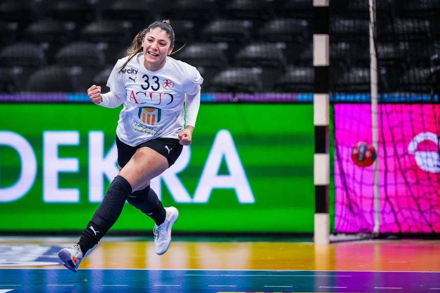 Jucătoarea egipteană Amina Hagag Jucătoarea egipteană Amina Hagag