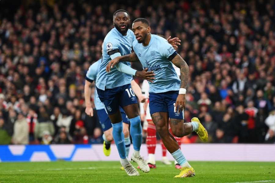 Toney scored the equaliser for Brentford against Arsenal