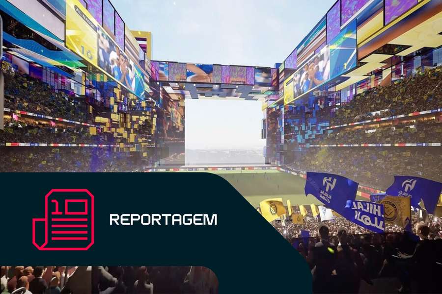 Os sonhos do Neom incluem também um estádio futurista.
