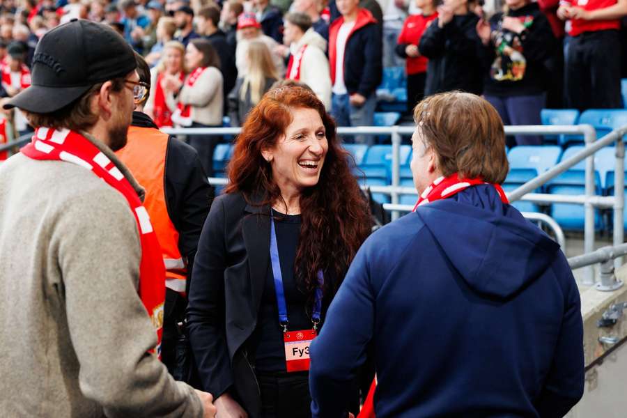 Lise Klaveness, presidente da Federação Norueguesa de Futebol