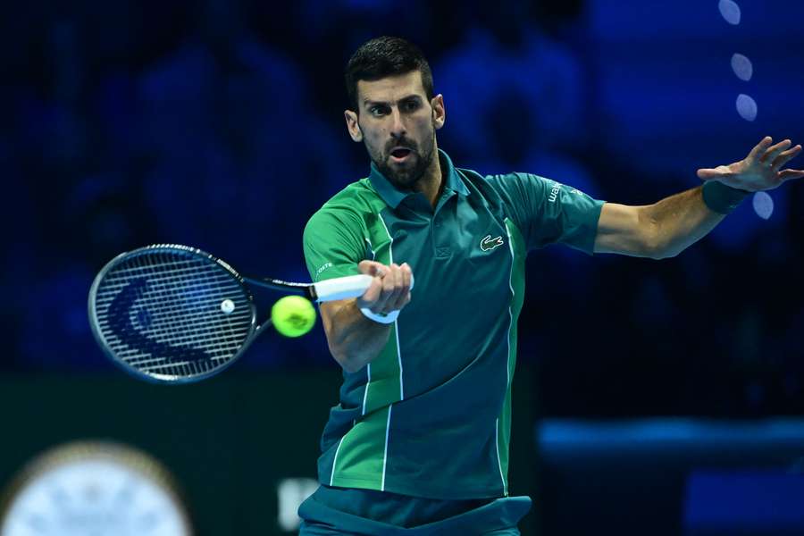 Novak Djokovic nel primo game