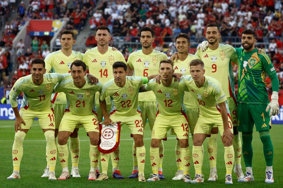 La alineación titular de España ante Albania