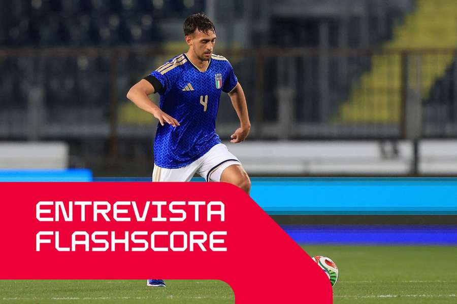 Fabio Chiarodia em ação pela seleção italiana de sub-21
