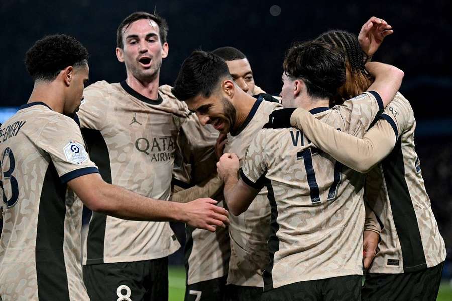 Les Parisiens après le but d'Asensio le week-end dernier.